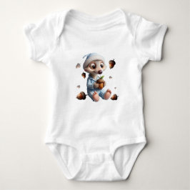 Babybodyanzug mit Eichhörnchen Baby Strampler