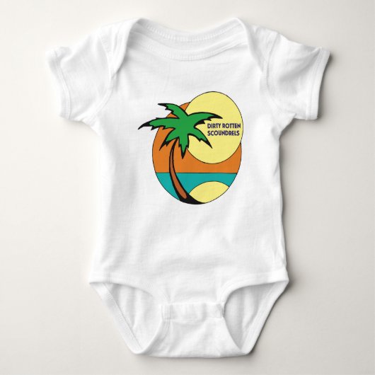 Babybodysuit "der schmutzigen faulen Schurken" Baby Strampler (Vorderseite)