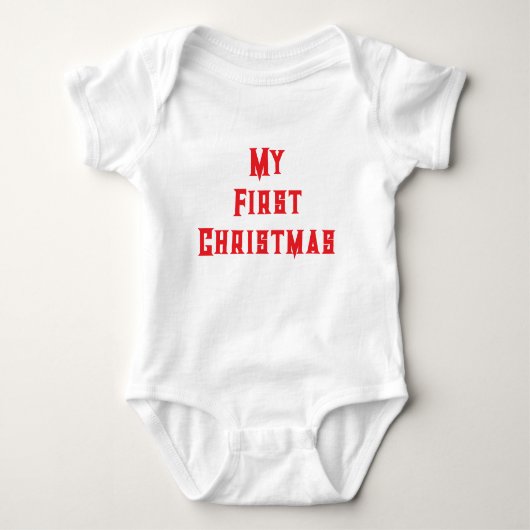 Babybodysuit für Weihnachten Baby Strampler (Vorderseite)
