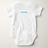 Babybodysuit mit bayerischer Flagge Baby Strampler (Rückseite)