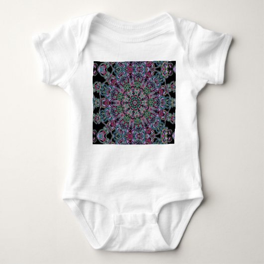 Babybodysuit mit Mandala 2 Baby Strampler (Vorderseite)