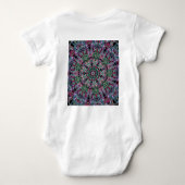 Babybodysuit mit Mandala 2 Baby Strampler (Rückseite)