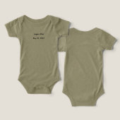 Babybodysuit mit Monogramm (Design Vorderseite & Rückseite)