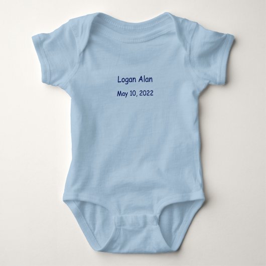 Babybodysuit mit Monogramm Baby Strampler (Vorderseite)