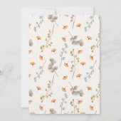 Babyboho-Babywäsche-Dusche Einladung (Rückseite)