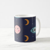 Babyboho, hippie chic Muster. Kaffeetasse (VorderseiteRechts)