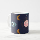 Babyboho, hippie chic Muster. Kaffeetasse (Vorderseite Links)