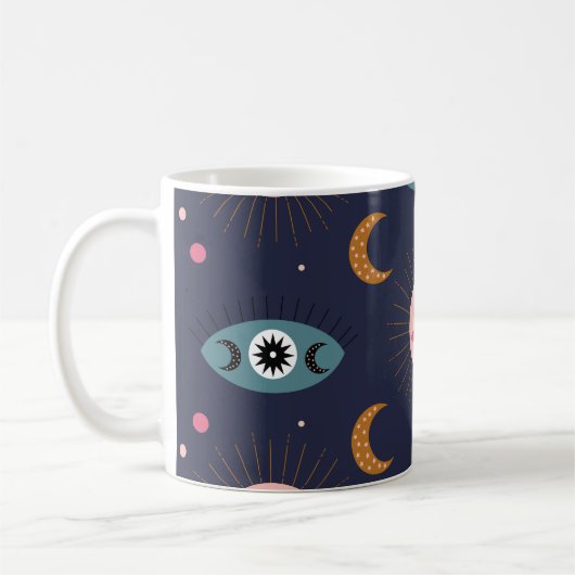 Babyboho, hippie chic Muster. Kaffeetasse (Links)