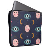 Babyboho, hippie chic Muster. Laptopschutzhülle (Vorne Rechts)