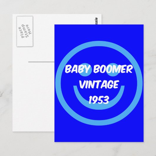 Babyboomer 1953 postkarte (Vorne/Hinten)