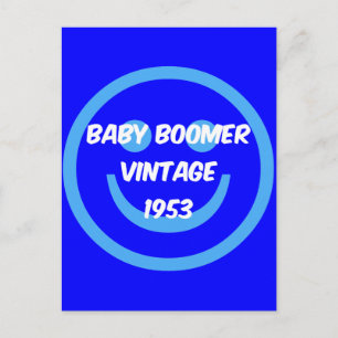 Babyboomer 1953 postkarte