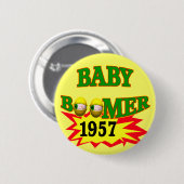 Babyboomer 1957 button (Vorne & Hinten)