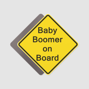 Babyboomer an Bord Auto Magnet