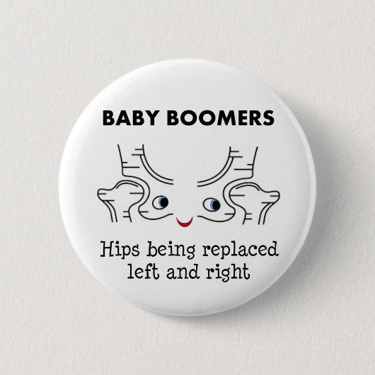 Babyboomer-Hüften Button (Vorderseite)