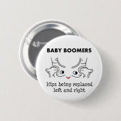 Babyboomer-Hüften Button (Vorne & Hinten)
