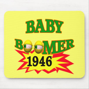 Babyboomer-T - Shirt-Geschenke 1946 Mousepad