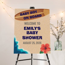 Babyboote an Bord Babydusche Begrüßungszeichen