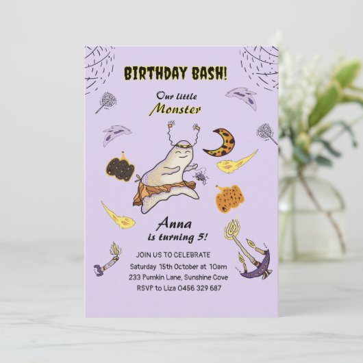 BabybootGeist Einladung (Stehend Vorderseite)