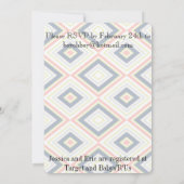 Babybow-Krawatte Onsie mit farbvollem Design Einladung (Rückseite)