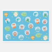 Babyboy-Babyduschgeschenk Geschenkpapier Set (Vorderseite 2)