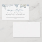 Babyboy Blue Floral-Wählkarte Begleitkarte (Vorne/Hinten)