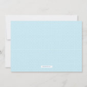 Babyboy Modern Babydusche Einladung (Rückseite)