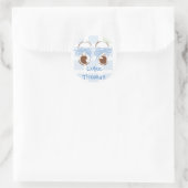 Babyboy-Schuhcreme Runder Aufkleber (Tasche)