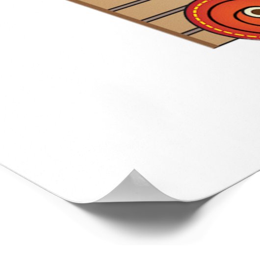 Babyboys mit Kinderzimmer-Train Giraffe und Wagon Poster (Ecke)