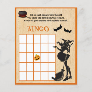Babybraudusche Halloween Hexenbingo-Spiel