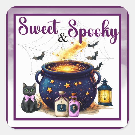 Babybrauen Quadratischer Aufkleber (Vorderseite)