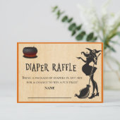 Babybrauendusche Halloween-Windeln Einladung (Stehend Vorderseite)