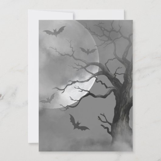 Babybrauspoky Hexenmeisterenthüllung Einladung (Rückseite)