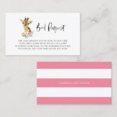 Babybriefe für Wasserfarben Giraffe Visitenkarte (Vorne/Hinten)