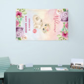 Babybrille und Blume Banner (Messeveranstaltung)