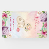 Babybrille und Blume Banner (Horizontal)