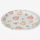 Babybro-Geburtstag oder Babydusche Pappteller (Schrägansicht)