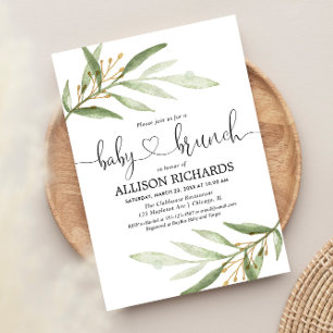 Babybrunch Genneutrale Babydusche Einladung