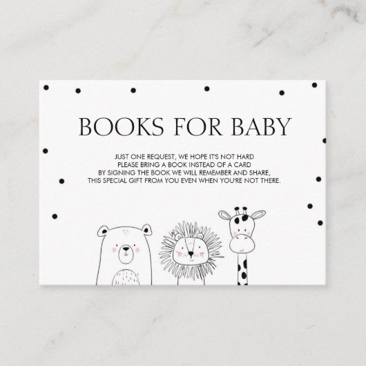 Babybücher Bringen Sie ein Buch mit Schwarz-weißen Begleitkarte (Vorderseite)