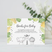 Babybücher Bringen Sie ein Buch Safari Jungle Anim Begleitkarte (Stehend Vorderseite)