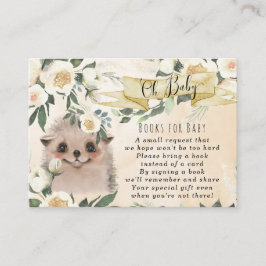 Babybücher für Igel mit Babyanfrage Begleitkarte