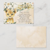 Babybücher mit Babyausgabe Begleitkarte (Vorne/Hinten)