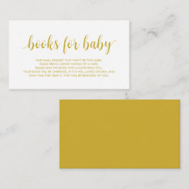 Babybücher, moderne Niedliche Goldschrift Begleitkarte
