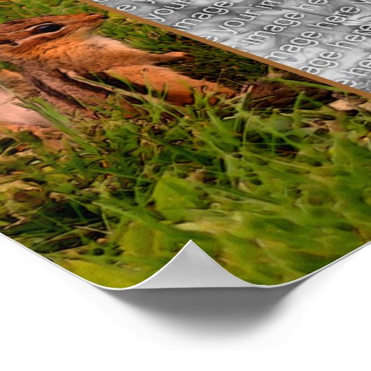 Babychipsätze gestalten Ihr eigenes Foto Poster (Ecke)