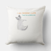 BabyDanke MAMA & VATER-Ich bin so niedlich- T Kissen (Vorderseite)