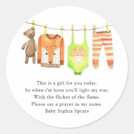 Babydecke - Gebetskandaletikett Runder Aufkleber