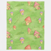 Babydecke mit Pilzen Fleecedecke (Vorderseite)