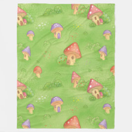 Babydecke mit Pilzen Fleecedecke