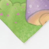 Babydecke mit Pilzen Fleecedecke (Ecke)