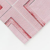 Babydecke, Teddybär, Rosa Fleecedecke (Ecke)