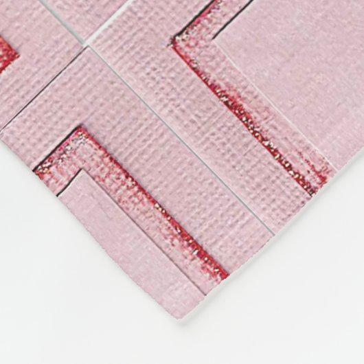 Babydecke, Teddybär, Rosa Fleecedecke (Ecke)